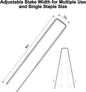 X002mx3mpj Switalo 100 Pack Landscape Staples 6 Inch 11 Gauge Garden U-shaped Stakes X002mx3mpj Switalo 100 Pack Landscape Staples 6 Inch 11 Gauge Garden U-shaped Stakes