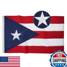 B09whdrwfy Syii Puerto Rico Flag 5x8 Ft - Embroidered Stars Sewn Stripes Heavy Duty Polyester B09whdrwfy Syii Puerto Rico Flag 5x8 Ft - Embroidered Stars Sewn Stripes Heavy Duty Polyester