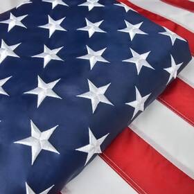 Taian Chengjun Textile Products Co. Ltd 799473804290 American Flag 8x12 Ft Large Us Usa High Wind With Embroidered Stars Sewn