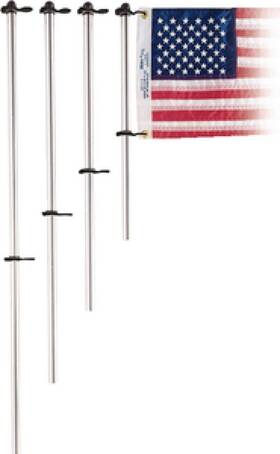 B000mjmmdc Taylormade Taylor Made Flag Pole With Charlevoix Clips Adjustable Bottom Clip O-ring