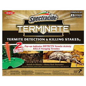 8653438 Terminate Termite Detection And Killing Stakes 15-count Easy To Install New