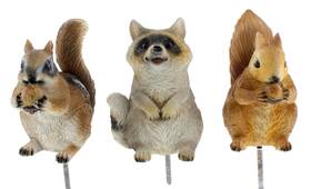 The Bridge Collection 840438300415 3.5 Inch Garden Critters - Set Of Three Brown White
