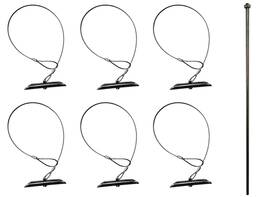 5sa-36-6d The Chisel 6 Inch Earth Anchors - Pcs And Drive Rod Heavy Duty Ground Anchor With