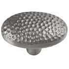 The Copper Factory Solid Cast Small Round Knob In Satin Nickel Finish C 0796709100171