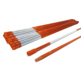 The Rop Shop 100161 Vp2 4ft Orange Reflective Driveway Markers Snow Stake Rods Fiberglass 48in X 5/16 Inch
