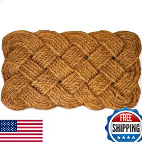 B0cpfs4jwn Theodore Magnus Coir Doormat Outdoor Indoor Welcome Rope Knot 17x30