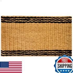 B0cpfv1hqc Theodore Magnus Coir Doormat Outdoor Indoor Welcome Mat Rope Stripe 17x30
