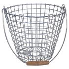 Threshold Smith Hawken Steel Wired Wood-handle Basket With Chrome Finish 490841900551 Threshold Smith Hawken Steel Wired Wood-handle Basket With Chrome Finish 490841900551