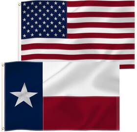 B0b67j512w Tibijoy 4x6 Ft Texas State And Usa American Flags Combo Pack - Embroidered Nylon Tx Us B0b67j512w Tibijoy 4x6 Ft Texas State And Usa American Flags Combo Pack - Embroidered Nylon Tx Us