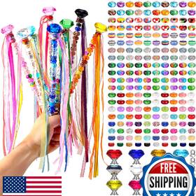B0d59wq2qd Tigeen 236 Pcs Garden Stake Diy Fairy Wand Plant 12 Colorful Crystal