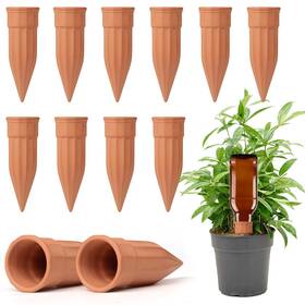 Tkscusr S-jsd12 12 Pcs Self Watering Spikes Small Terracotta Plant Terra Cotta