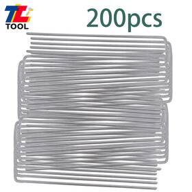 Tl2394716 Tool Library 200 Pack 6 Inch 11 Gauge Garden Stakes Galvanized Sod Staples Landscape Tl2394716 Tool Library 200 Pack 6 Inch 11 Gauge Garden Stakes Galvanized Sod Staples Landscape