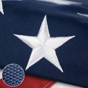 B0d2w64dmd Tooup American Flag 3x5 Ft 600d Outdoor Nylon - Embroidered Stars Sewn Stripes Brass
