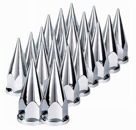 Tr10326 Torque 33mm Chrome Screw-on Lug Nut Covers Spiked 20 Pack Tr10326 Torque 33mm Chrome Screw-on Lug Nut Covers Spiked 20 Pack