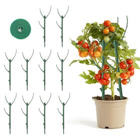 Trzzyan 607608475409 10 Pack Stackable Monstera Plant Support Garden Green