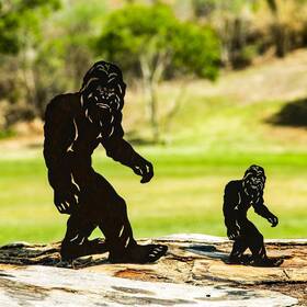 Tt & Mm 745860854843 And Bigfoot Yard Decor Metal Garden Stakes Set Of 2 B - Pack