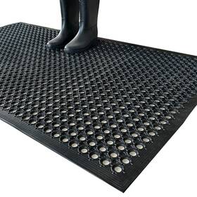 B0bwdjpvjd Uniboho Heavy-duty 60x35 Inch Outdoor Rubber Floor Mat Anti-slip Drainage Restaurant