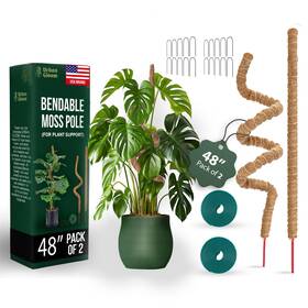 Ug-02 Urban Gloom Bendable Moss Pole 48 Inch For Monstera And Climbing Plants Pack Of 2 Brown Ug-02 Urban Gloom Bendable Moss Pole 48 Inch For Monstera And Climbing Plants Pack Of 2 Brown