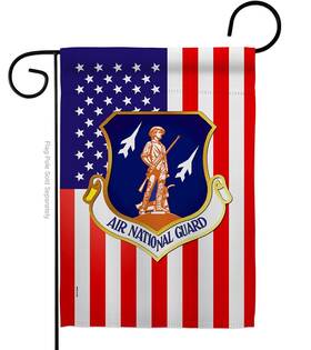B08p8fw9cd Us Military Usaf Air National Guard Flag - Double-sided Weatherproof 13 Inch X18.5