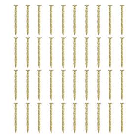 Uxcell 655692299630 50pcs Spiral Anchoring Stakes 1 Inch Galvanized Artificial Turf