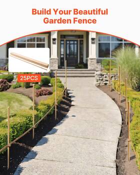 Vevor 197988885238 Wooden Garden Stakes 25pcs 48x0.5x0.69 In Sturdy Fir Wood Survey Grading Vevor 197988885238 Wooden Garden Stakes 25pcs 48x0.5x0.69 In Sturdy Fir Wood Survey Grading