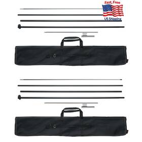B0dlvt68n6 Vevor 2-pack 16.3ft Feather Flag Pole Kit With Ground Stakes And Bag - No B0dlvt68n6 Vevor 2-pack 16.3ft Feather Flag Pole Kit With Ground Stakes And Bag - No