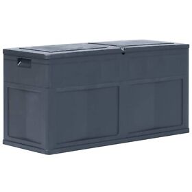 45688 Vida Xl Garden Storage Box 84.5 Gal Black 45688 Vida Xl Garden Storage Box 84.5 Gal Black