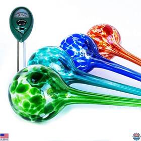 Fr-otut21-126 Visit The Cotswold Homeware Co Store Vibrant Hand Blown Glass Plant Watering Globes - 4 Large Self-watering Bulbs Fr-otut21-126 Visit The Cotswold Homeware Co Store Vibrant Hand Blown Glass Plant Watering Globes - 4 Large Self-watering Bulbs