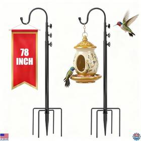 So-d-lantern-007us Visit The Dialans Store Sturdy 78 Inch Adjustable Shepherds Hooks - 2 Pack Heavy Duty Bird Feeder Poles So-d-lantern-007us Visit The Dialans Store Sturdy 78 Inch Adjustable Shepherds Hooks - 2 Pack Heavy Duty Bird Feeder Poles