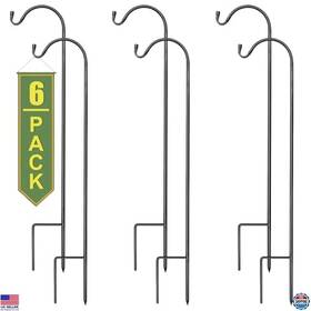 Grdn-stk6a Visit The Sorbus Store Set Of 6 Heavy-duty Extendable Shepherds Hooks For Garden Planters &