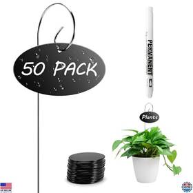Zwbq50 Visit The Vcekract Store Plant Labels 50 Pcs Acrylic Garden Stakes With A Pen Markers For