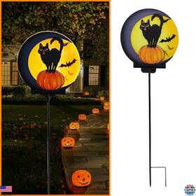 Planting01 Visit The Yngfil Store Halloween Solar Garden Decor - Led Black Cat And Pumpkin Stake Lights Durable Planting01 Visit The Yngfil Store Halloween Solar Garden Decor - Led Black Cat And Pumpkin Stake Lights Durable