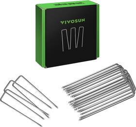Vivosun 615435163536 6 Inch 100-pack Landscape Staples Galvanized Steel 100 Pcs Silver Vivosun 615435163536 6 Inch 100-pack Landscape Staples Galvanized Steel 100 Pcs Silver