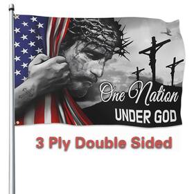 B0dcv96q6m Vozun One Nation Under God 3x5 Ft Double Sided Christian Jesus American Outdoor Flag B0dcv96q6m Vozun One Nation Under God 3x5 Ft Double Sided Christian Jesus American Outdoor Flag