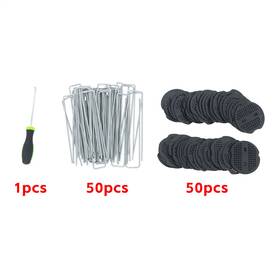 Wa3835161ur Waltyotur 50 Pack Landscape Staples With Gasket Washer Caps 6 Inch Vapor Barrier Stakes