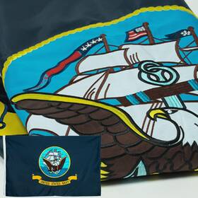 B0c1z1sv72 Wdgg Embroidered Navy Flag 3x5 Outdoor - 3-ply Heavy Duty 300d Nylon 4 Rows Sewn