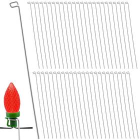 Ycus9607t-11-kkcjb Wenfan 12 Inch Metal Christmas Light Stakes 60 Pack Yard Silver Ycus9607t-11-kkcjb Wenfan 12 Inch Metal Christmas Light Stakes 60 Pack Yard Silver