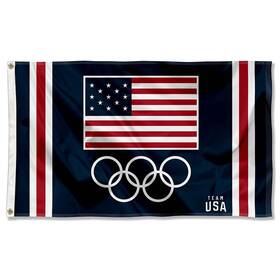 B097qg1tq9 Wincraft Usa Olympic And Team 3x5 Flag For Pole