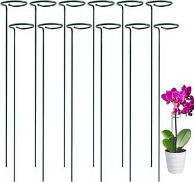 Wy24-11m Wuetoaya 12 Pack 16 Inch Plant Support Stakes Metal Garden Stick Green