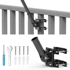 B0c99r8hv1 Wuutyty No-drill Balcony Railing Flagpole Mount Heavy Duty Aluminum Holder 0.4-2.6 Inch Rai B0c99r8hv1 Wuutyty No-drill Balcony Railing Flagpole Mount Heavy Duty Aluminum Holder 0.4-2.6 Inch Rai