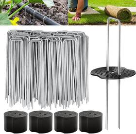 Wyegey 313041948904 200pcs Garden Stakes Landscape Staples Set 6 Inch Fabric With