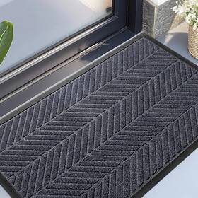 B0f83jnphp Xadp Front Door Mat 36x24 Inches Indoor Outdoor Waterproof Non-slip Rubber Entry