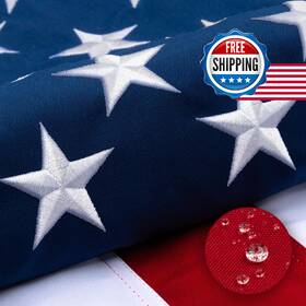 B0fhpt7cdb Xifan Deluxe Cotton American Flag 4x6 Ft For Outside Tear Resistant Us Flags High Win