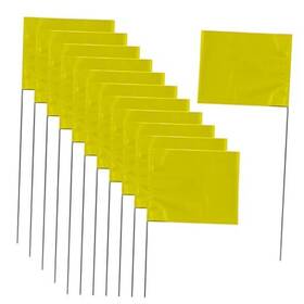 T-yellow-15-30 Xijixi Marking Flags Yard 15 X 4 5 Inch Marker For Lawn