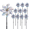 Y11-85000-17-c Ohuhu Reflective Pinwheels With Stakes Extra Sparkly Pin Wheel For