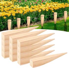 Cu-yalikop-2908 Yalikop 25 Pcs Wooden Garden Stakes 10 Inch Graden And Survey