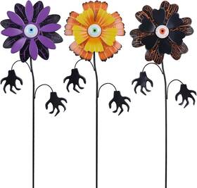 Yhmd-417 Yeahome Halloween Decorations Outdoor Set Of 3 Metal Purple Yellow Black