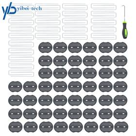 Yi271173t Yibei-tech 50 Landscape Fabric Staples Garden Stakes Galvanized Sod 6 Ftft 11 Gauge