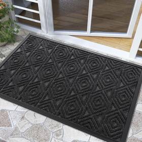 B0c58sm1jm Yimobra Outdoor/indoor Welcome Mat Waterproof Heavy Duty Rubber Patio Floor