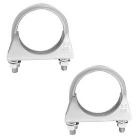 Yorise Yorise-yre-301 2.25 Inch U-bolt Exhaust Clamp Heavy Duty Galvanized Iron 58mm/2.25inch